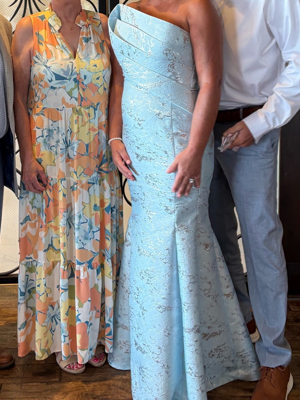Strapless Light Blue Mermaid Evening Dress - Brand: Dimitra Designs